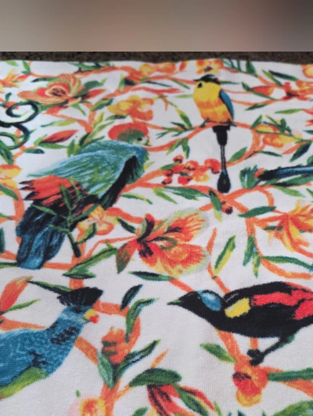 Opalhouse Beach/Bath Towel Large Tropical Bird Print  Multicolor 31